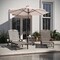 Flash Furniture Monterey 3-Pc Adirondack Set w/2 Adjustable HDPE Loungers w/Cup Holders and 2-Tier Side Table, Brwn LE-HMP-2017-2-T1517H-BR-GG - alternate 9